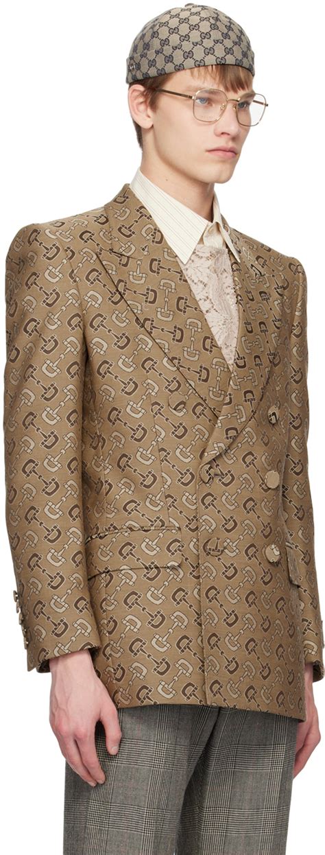 gucci horsebit blazer|Gucci: Beige Horsebit Blazer .